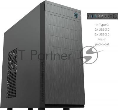 Компьютерный корпус Chieftec Elox черный без БП ATX 2xUSB2.0 2xUSB3.0 1xUSB3.1 audio bott PSU