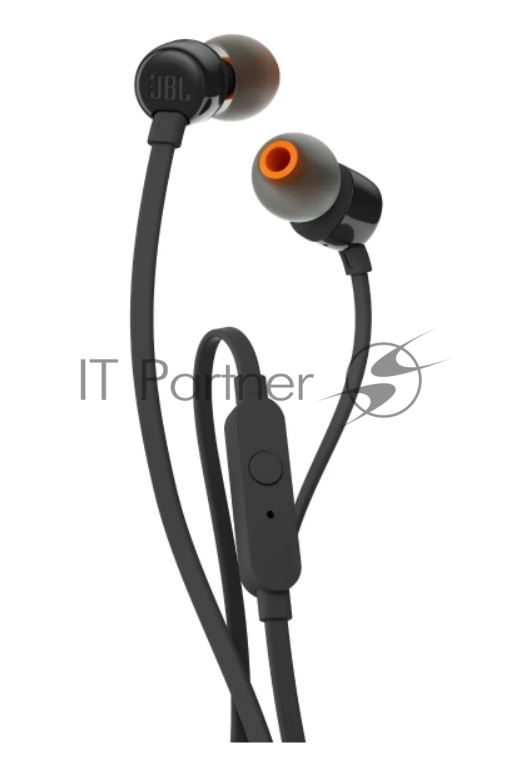 Проводные наушники JBL Tune 110 черный, внутриканальные, Jack 3.5 мм