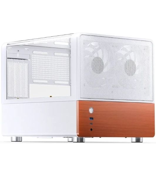 Корпус Jonsbo V12, Micro-Tower, белый, 2 x 120 мм
