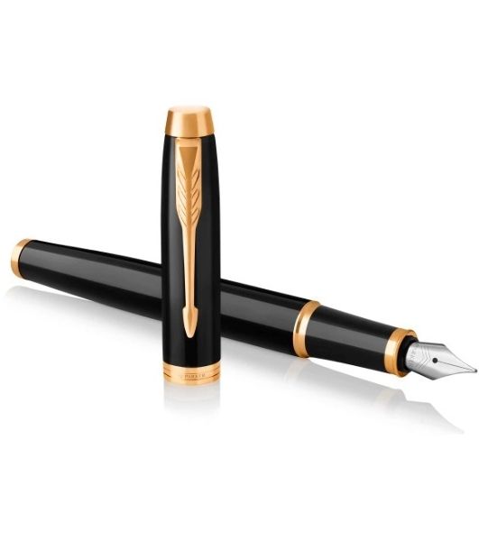 Ручка перьевая Parker IM Core F321 (CW1931645) Black GT F сталь нержавеющая подар.кор.