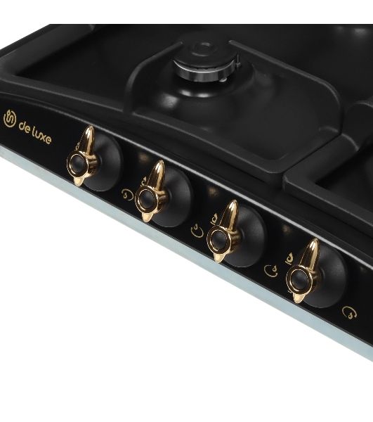 Газовая варочная поверхность De Luxe 5840.00гмв-056чр, 4 конфорки, эмалированная сталь, 7500 Вт