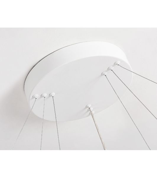 Подвесной светодиодный светильник Ambrella light FL5511/3+9 WH белый 90W 3000K/4200K/6400K D800/600/400*1300 (без ПДУ)