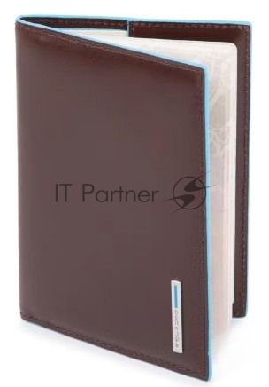Обложка для паспорта Piquadro Blue Square PP5255B2/MO, коричневый, натур.кожа