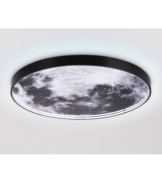 Настенно-потолочный светодиодный светильник Ambrella light FW11114 BK черный 38W LED 3000-6400K D600*38