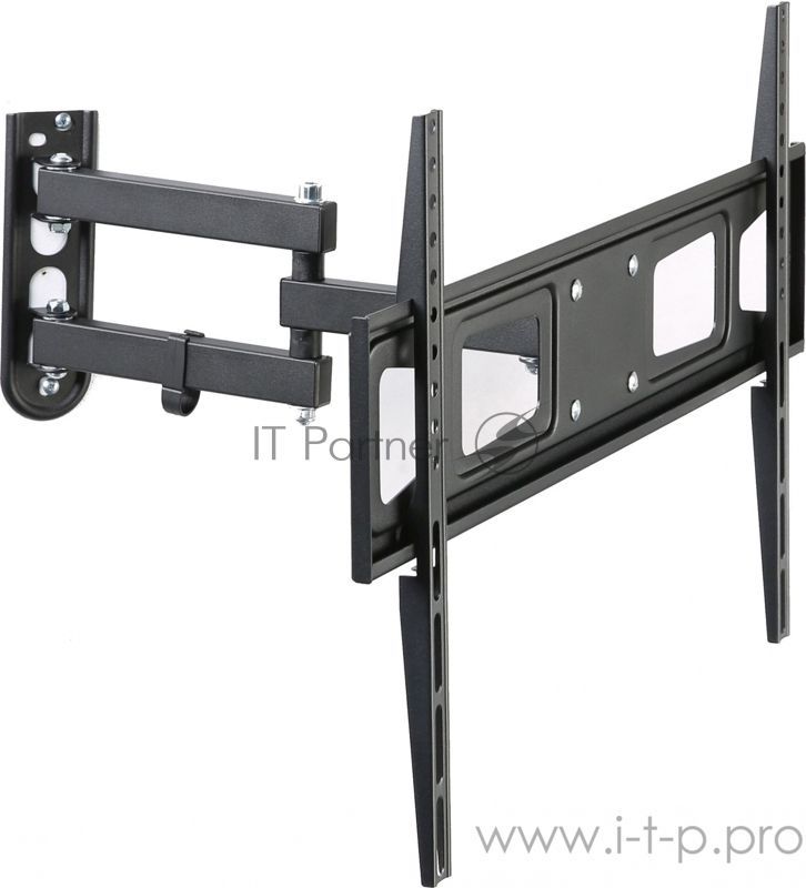 Кронштейн для телевизора Hama R1 118157 черный, 37"-75" макс. 30 кг, настенный, поворотно-выдвижной и наклонный