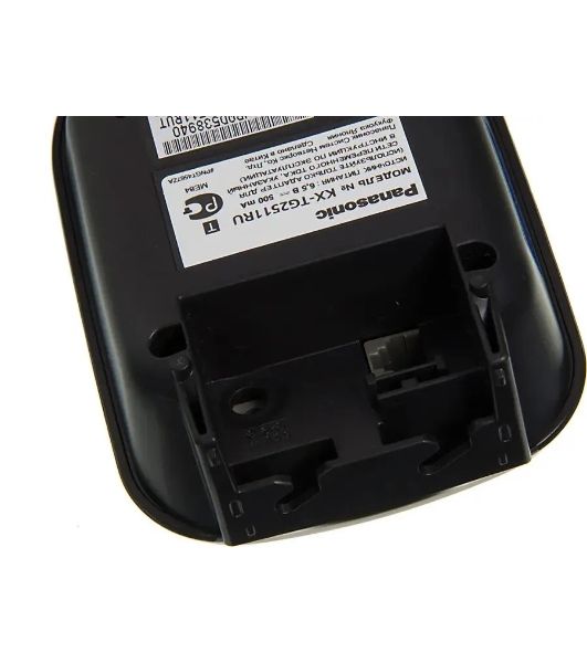 Телефон беспроводной (DECT) Panasonic KX-TG2511RUT (титан) АОН, Caller ID,спикерфон на трубке,переход в Эко режим одним нажатием