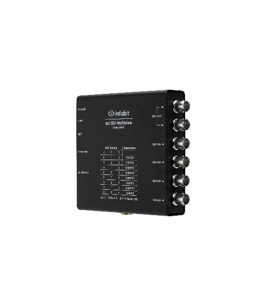 Коммутатор Infobit iTrans D401 4x1 3G SDI бесподрывный, с многооконностью