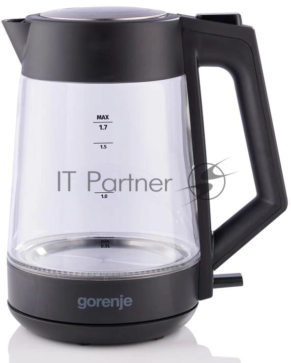 Чайник электрический Gorenje K17OGP 1.7л. черный корпус: стекло