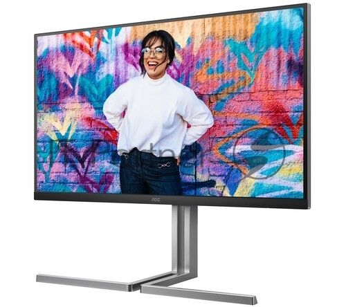 Монитор 31.5" AOC U32U3CV IPS 3840x2160, 60 Гц, 4 мс, 16:9, 400 кд/м², 2xHDMI 2.0, DP 1.4, USB-C, 3.5 Jack, USB Hub (4x USB 3.2), динамики (2x3 Вт), HDR10, Adaptive-Sync, черный