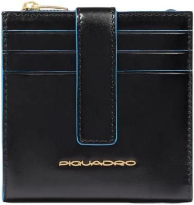 Картхолдер Piquadro Blue Square PP6843B2R/N черный, натуральная кожа