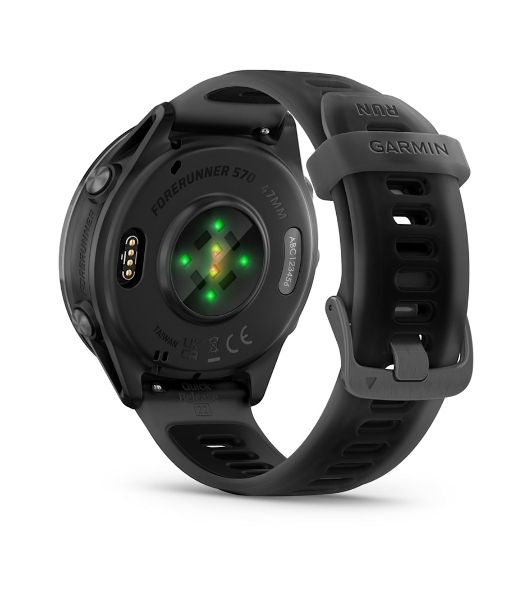 Умные часы Garmin Forerunner 570, 1.4" AMOLED, Wi-Fi, Bluetooth, NFC, 50м, черный / темно-серый