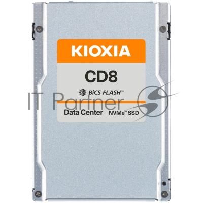 Накопитель SSD для сервера Kioxia (U.2 15MM, 6.4Tb, PCIe Gen4 1x4, BiCS FLASH TLC, CD8-V SIE*). (SSTKCD8XVUG6T40)