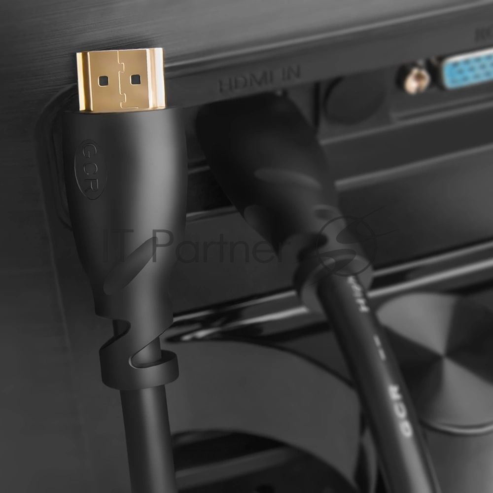 Кабель Greenconnect Premium 1.5m HDMI версия 2.0, HDR Ultra HD 4K60 Hz/ 5K30Hz, 3D, Ethernet 18.0 Гбит/с, OD8.0mm, 28/26 AWG, черный
