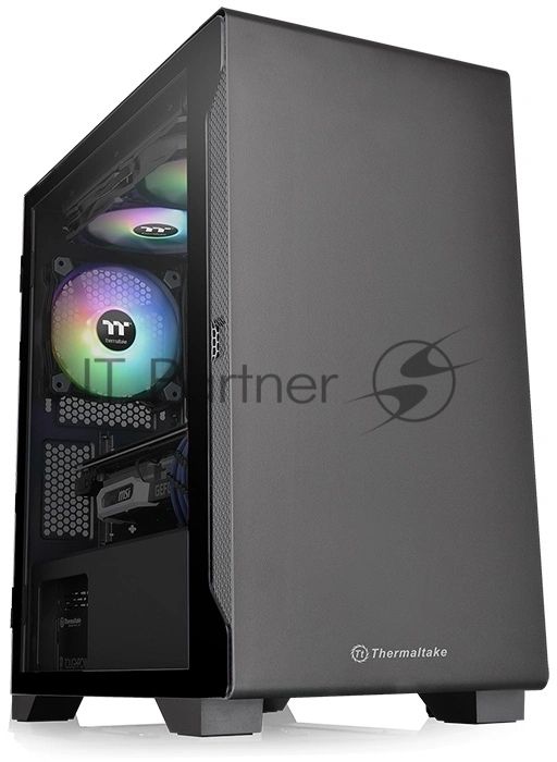 Компьютерный корпус S100 TG CA-1Q9-00S1WN-00 Black/Win/SPCC/Tempered Glass*1/120мм Standard Fan*1