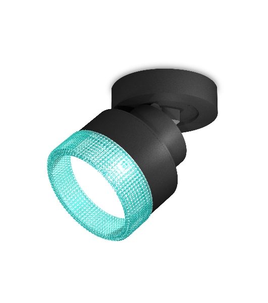 Светильник Ambrella Light XM8102043 SBK/BL черный песок/голубой GX53 (A2229, A2106, C8102, N8488)