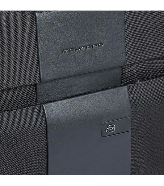 Сумка портплед Piquadro Brief2 PA7047BR2/N черная нейлон/натур.кожа