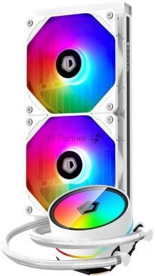Комплект водяного охлаждения ID-Cooling ZOOMFLOW_240XT_SNOW белый 120мм алюминий+медь 1500rpm 26.4db 4-pin 250W