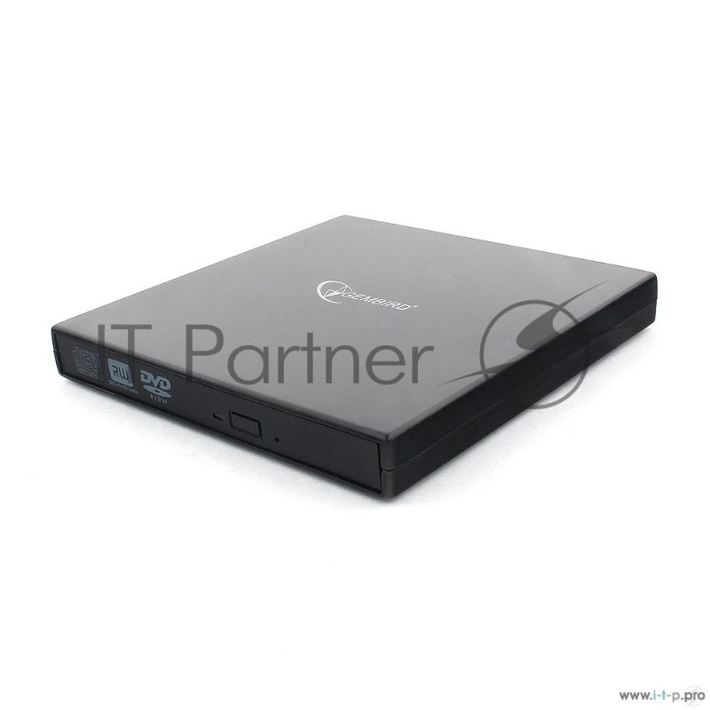 Оптический привод внешний с интерфейсом USB Gembird DVD-USB-02 пластик, черный