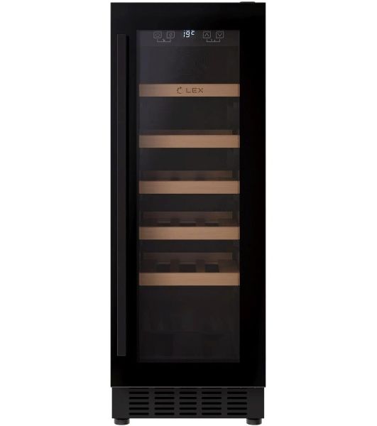 Винный шкаф LEX LWD3020BL черный, 56 л, 1 отсек, 20 бут.