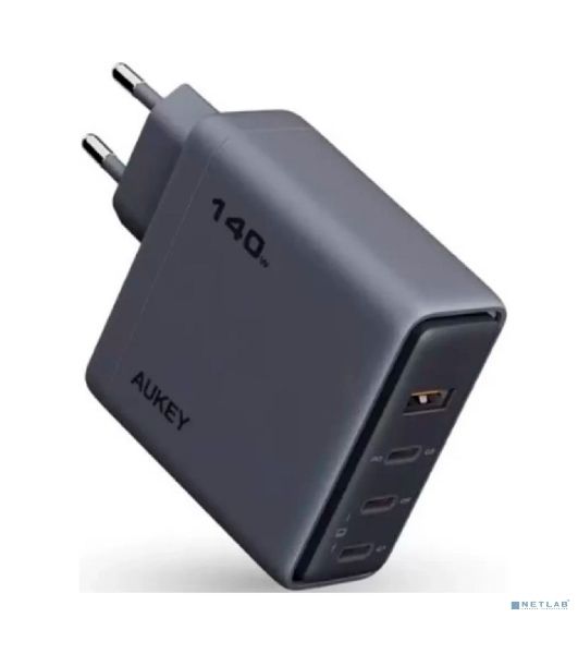 Сетевое зарядное устройство Aukey Comet Mix 140W 3C+A серый