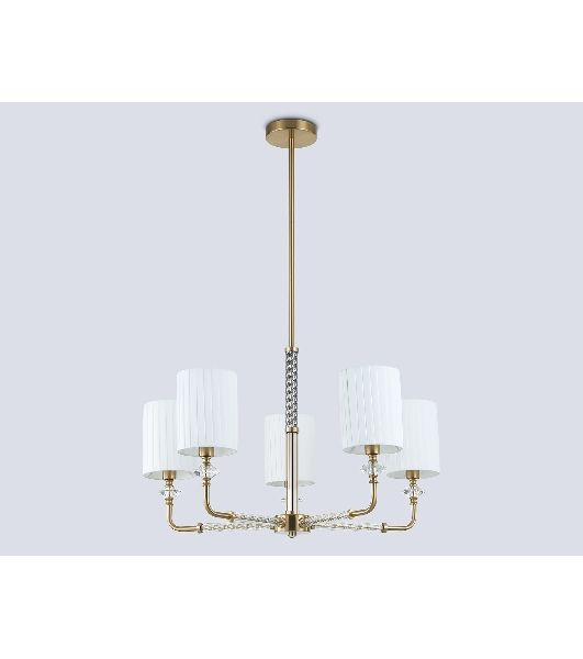 Люстра Ambrella light LH71500/5 BS/FR латунь/белый матовый E14*5 max 40W D680*640