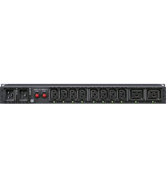Блок распределения питания ATS CyberPower 1U type, 16Amp, plug IEC 320 C20, (8) IEC 320 C13 (2) IEC 320 C19