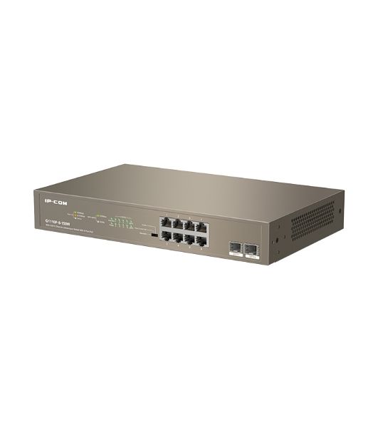 Коммутатор неуправляемый IP-COM G1110P-8-150W Ethernet 8GE+2SFP С 8-Портовым PoE