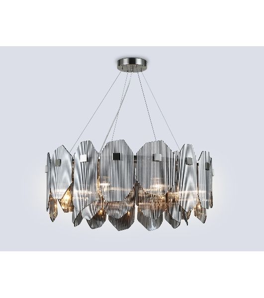 Светильник Ambrella light LH31203/8 SN/SM сатин никель/дымчатый E14*8 max 40W D650*270