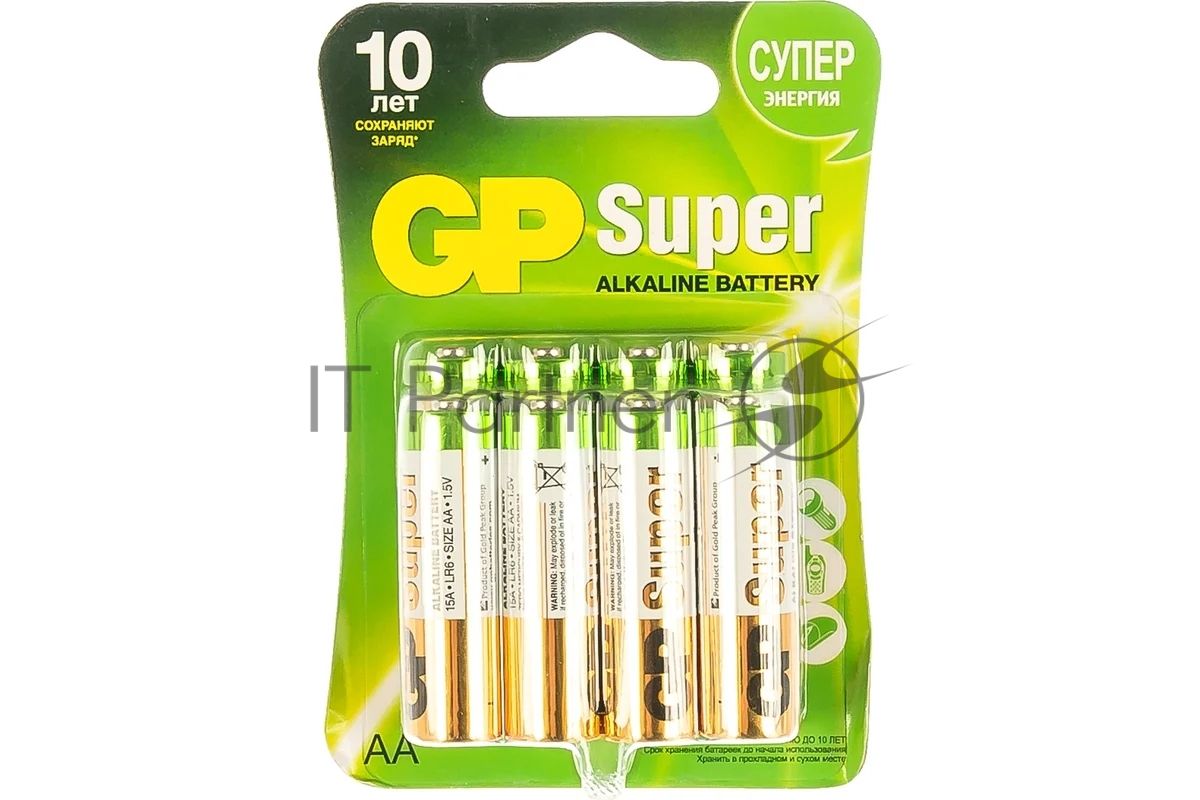 Батарея GP Super Alkaline 15A LR6 AA (8шт)