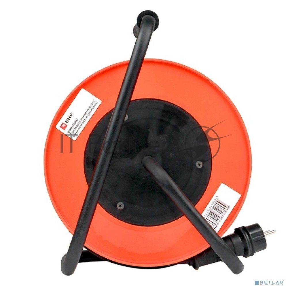 Удлинитель на катушке EKF UKA02-16-315-4-40-IP44  "Атлант 2.0" 4 гнезда 40м с заземлением  ПВС 3*1,5  16А/3,5кВт IP44 PROxima EKF