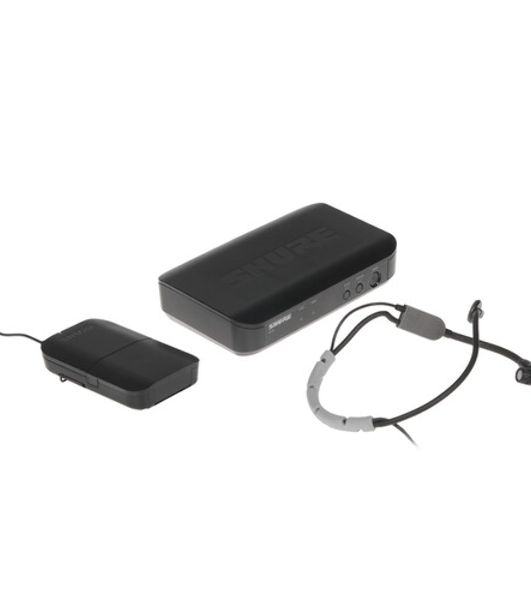Микрофонная система SHURE SLXD14E/SM35-H56 беспроводная, одноканальная, с поясным передатчиком SLXD1 и головным микрофоном SM35. Частота UHF 518-562 МГц