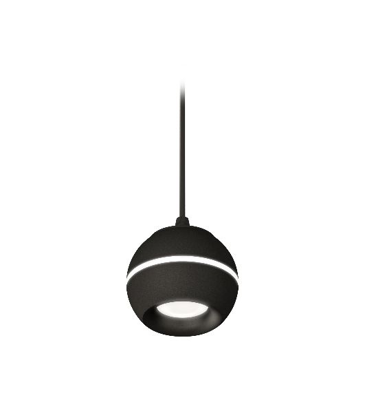 Светильник Ambrella XP1102001 SBK/PBK черный песок/черный полированный MR16 GU5.3 LED 3W 4200K (A2302, C1102, N7011)