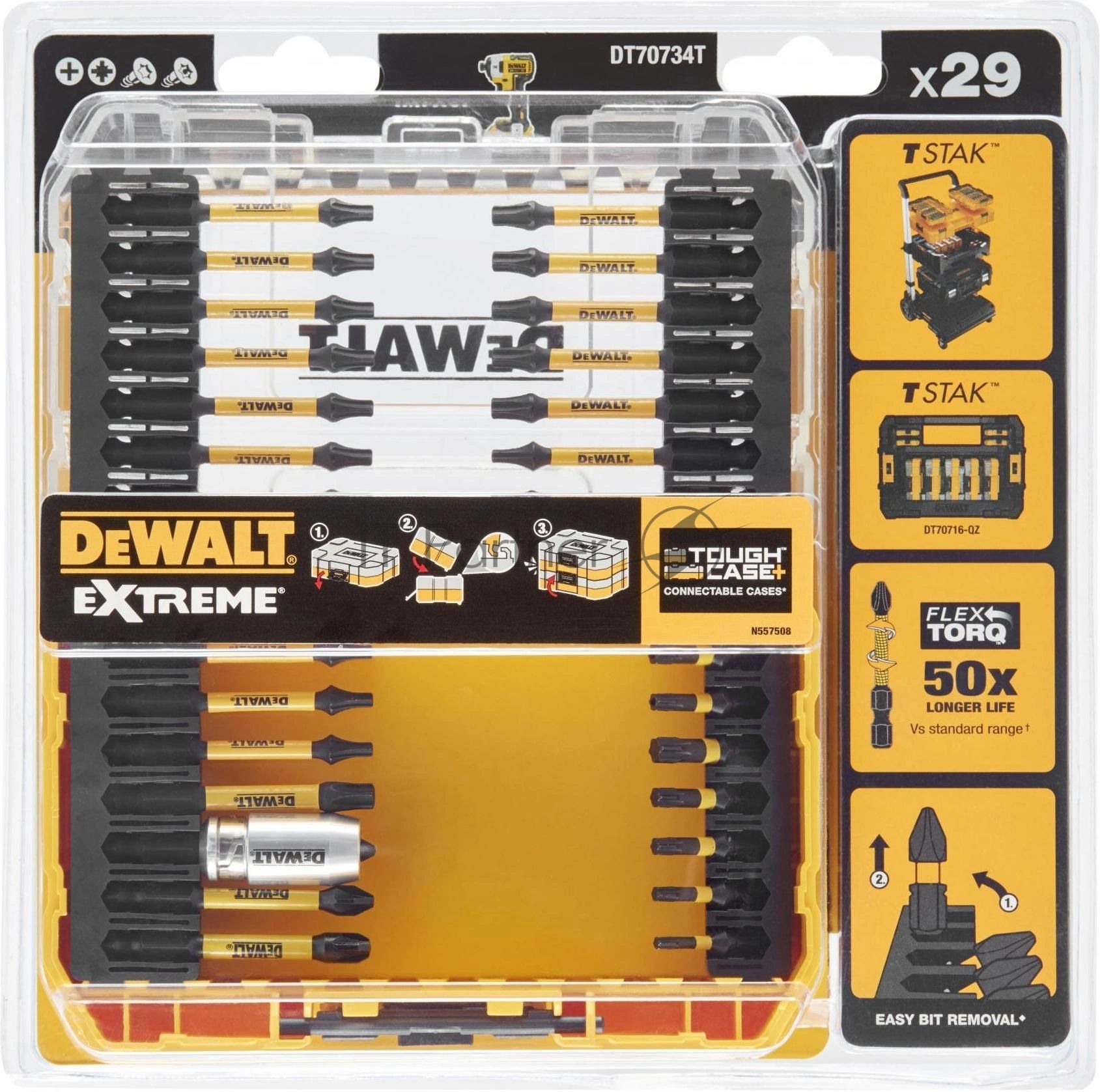 Набор бит DeWalt DT70734T-QZ (29пред.) для шуруповертов