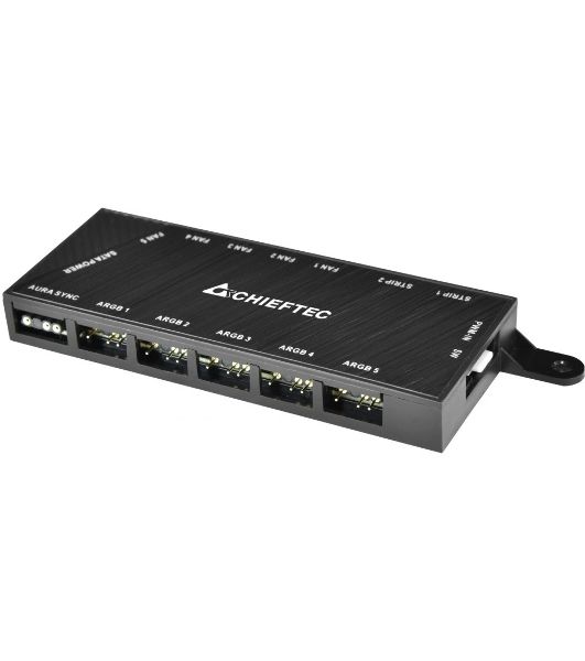 Компьютерный корпус CHIEFTEC HUNTER GS-01B-OP без БП, боковая панель из закаленного стекла, 3xARGB LED 120мм вентилятора спереди, 1xARGB LED 120мм вентилятор сзади, черный, ATX