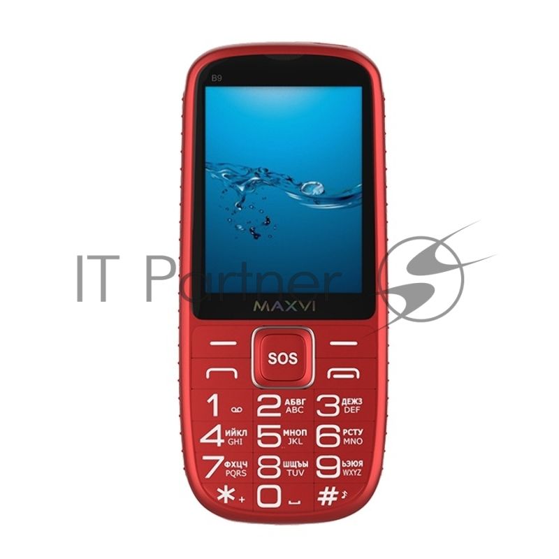 Мобильный телефон Maxvi B9 красный