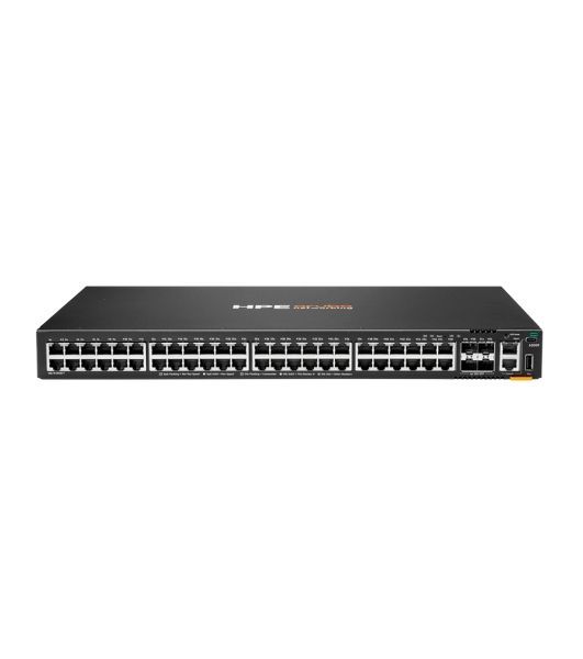 Коммутатор HPE Aruba Networking CX 6200F 48G 4SFP+, 48×1 Гбит/с + 4×10 Гбит/с SFP+, управляемый