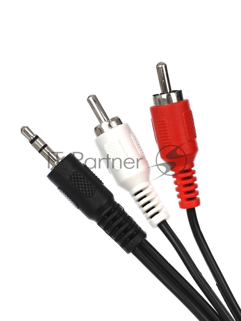 Кабель VCOM VAV7183-3M Кабель соединительный 3.5 Jack (M) - 2xRCA (M), стерео, аудио,  3.0м