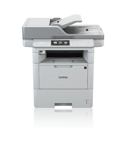 МФУ лазерное Brother MFC6900DW, (A4, монохромный, ч.б. 50 стр/мин, печать 1200x1200, скан. 1200x1200, лоток 520+50 листов, USB, Wi-Fi, NFC, факс, автоматическая двусторонняя печать)