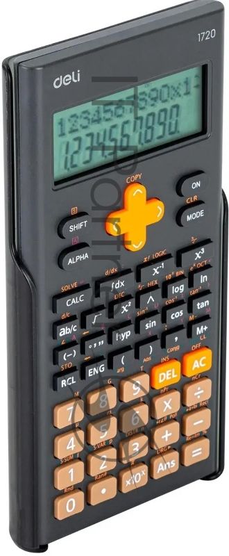 Калькулятор научный Deli E1720-black черный 12-разр.