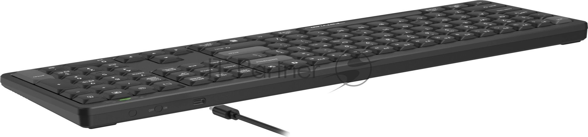 Клавиатура A4Tech FX55 черный USB slim Multimedia кабель 1.5м