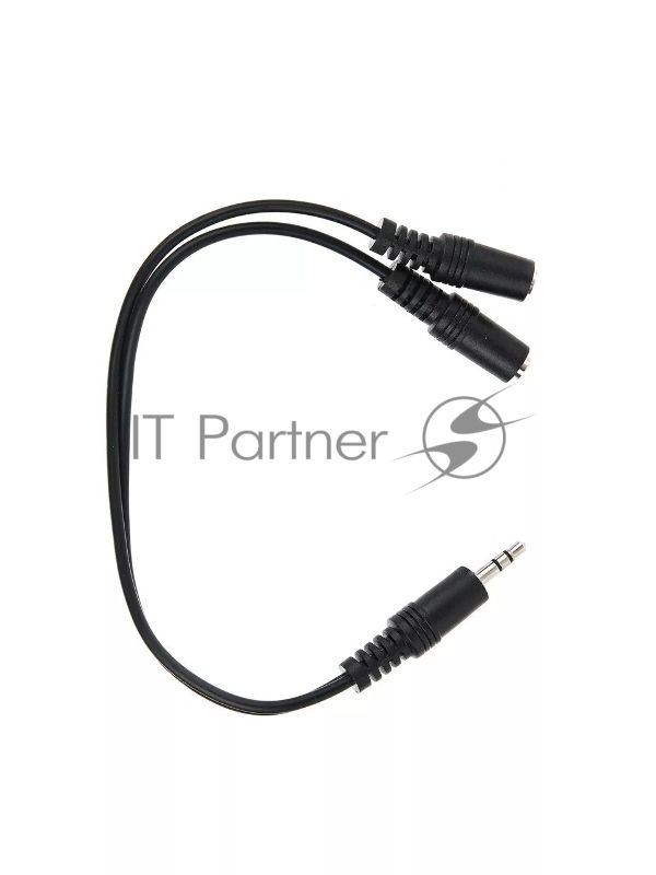 Кабель-адаптер 3.5ST(M)/2*3.5 ST(F), 0.2метра VCOM CV203