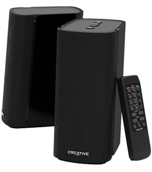 Акустическая система Creative T100 2.0 черный 40Вт BT