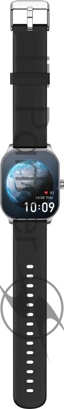 Смарт-часы Amazfit Pop 3S A2318 1.96" AMOLED корп.серебристый рем.черный (1746287)