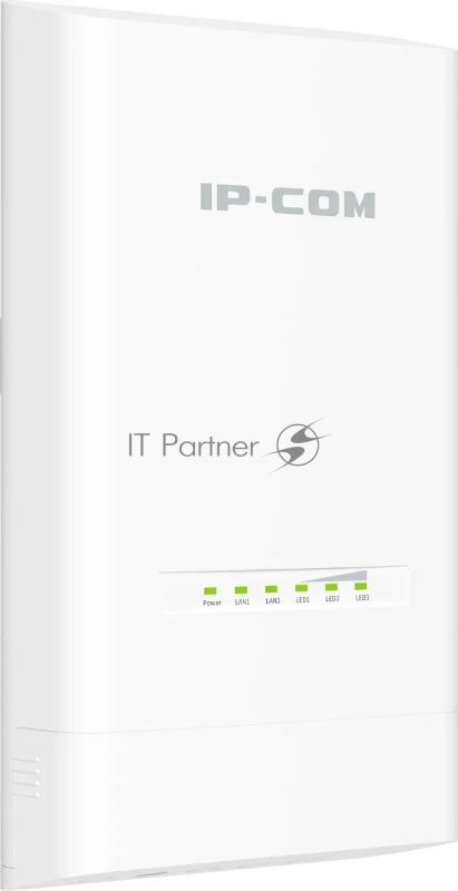 Наружная точка доступа IP-COM CPE12, 5 ГГц, до 867 Мбит/с, IP65, 1х12dbi, PoE, 2х1 Гбит/с, молниезащита 6000В