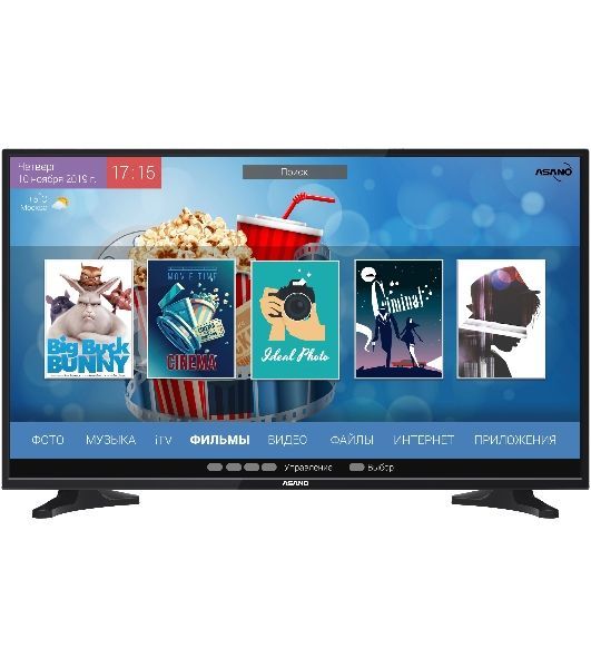 Телевизор Asano 32" 32LH7010T черный LED HD 60Hz Android TV