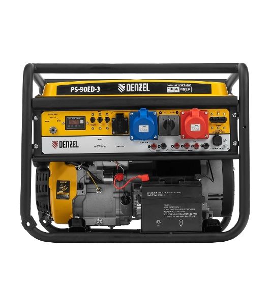 Электрогенератор бензиновый Denzel PS 90 ED-3, 9 кВт, 85 дБ, 90 кг
