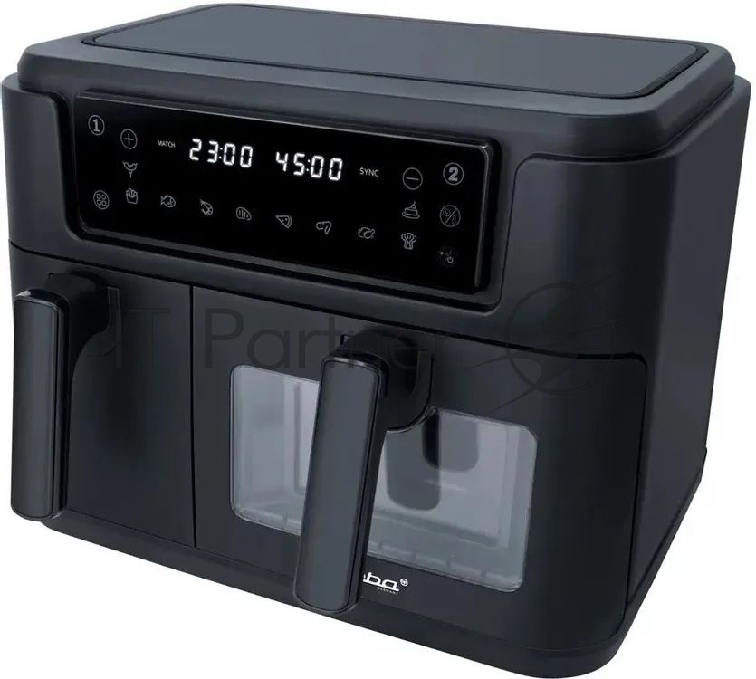 Аэрофритюрница Steba HF 9501 DUO черный, 2400 Вт, 9,5 л, сенсор, 10 программ