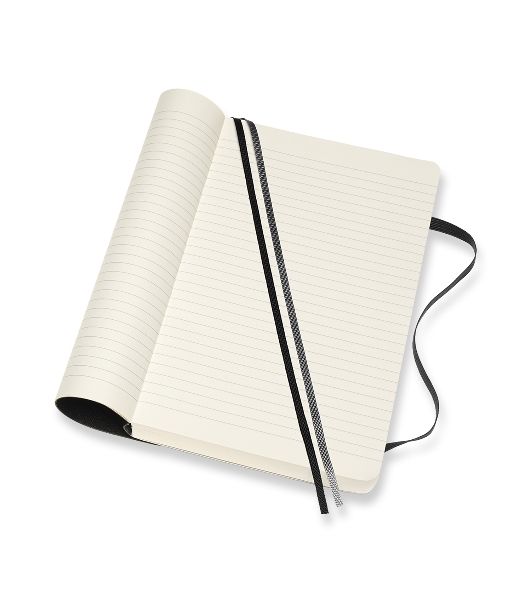Блокнот Moleskine CLASSIC SOFT EXPENDED QP616EXP Large 130х210 мм, 400 страниц, линейка, мягкая обложка, черный