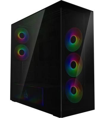 Корпус Arctic Xtender, Midi-Tower, чёрный, 3 x 140 мм, 2 x 120 мм
