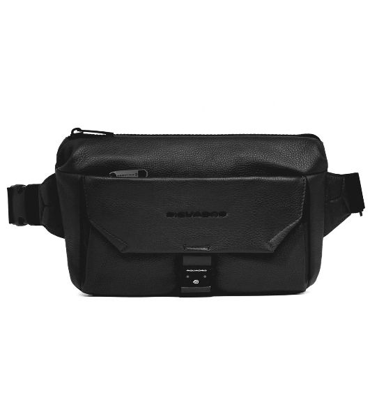 Сумка на пояс Piquadro Than CA6617S135/N черный натур.кожа